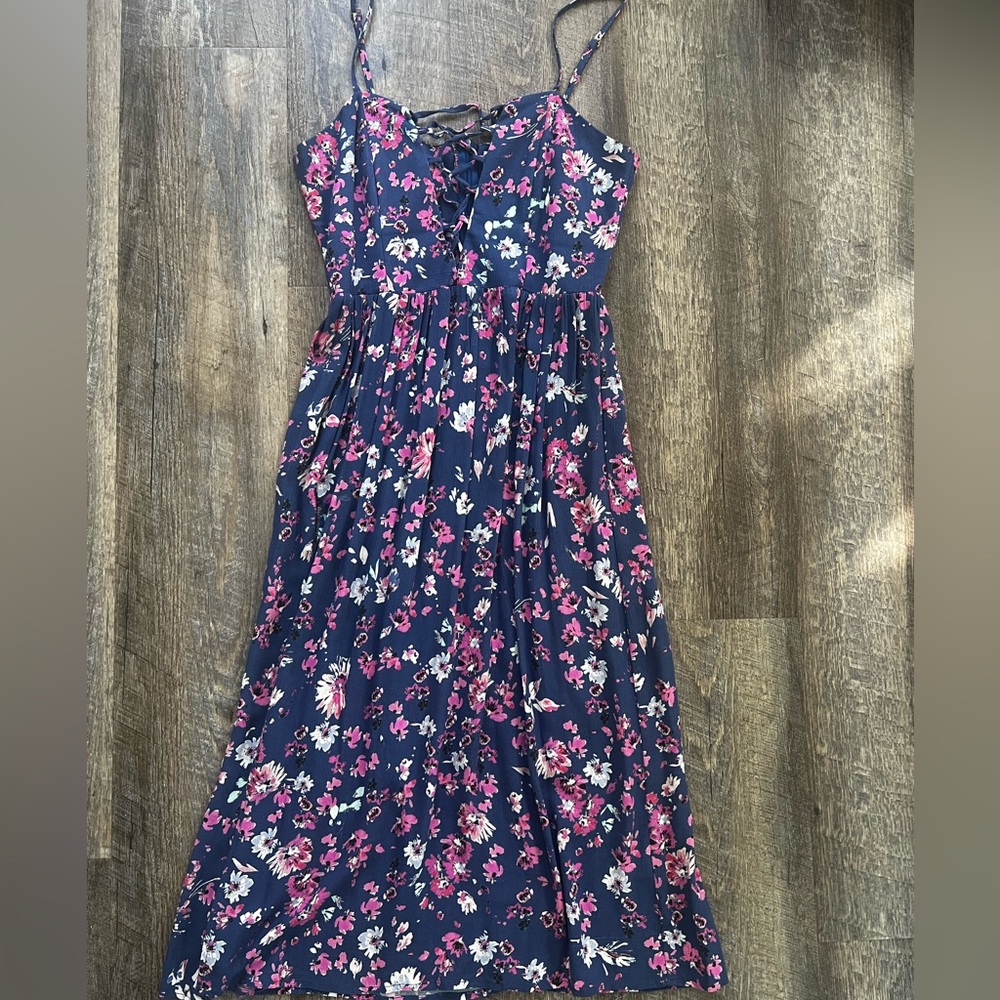 Flynn Skye Mara Midi Lace Up Dress